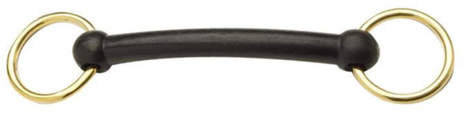 Shires Mors Droit Caoutchoute a Petites Anneaux - SHOP HORSE